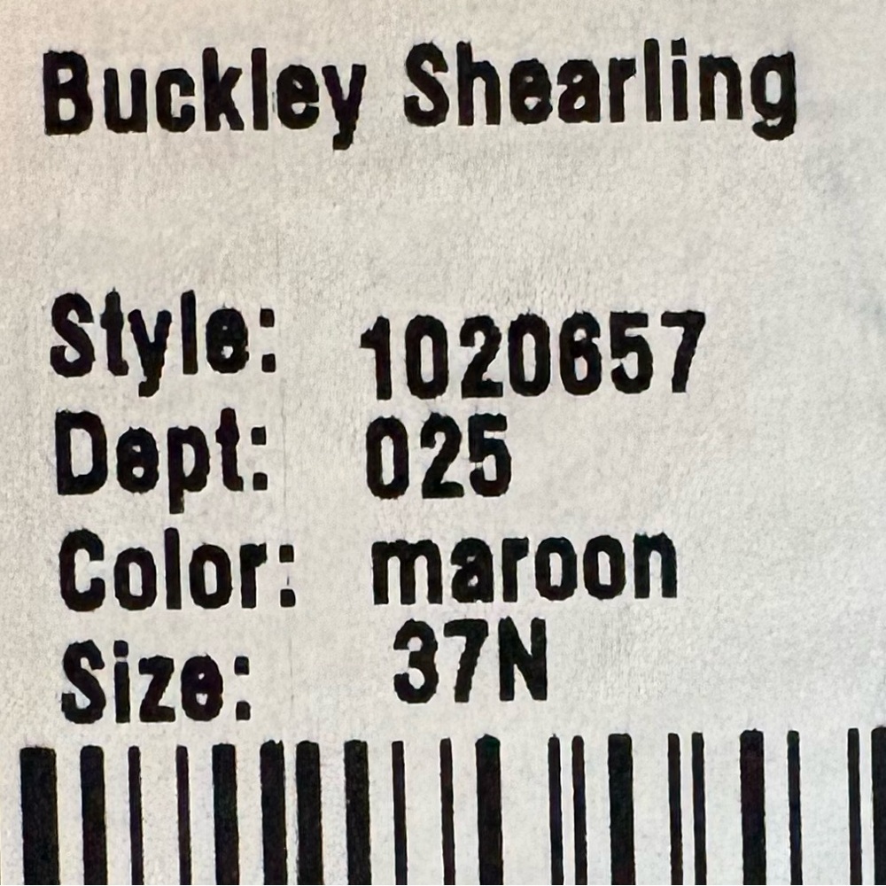 Birkenstock Maroon Buckley Shearling Clogs - Picture 3 of 6